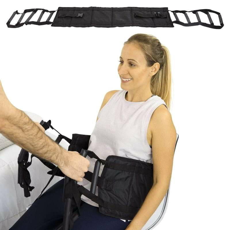 Secure Quick Release Transfer Gait Belt - 60 inch - Black - One Year Warranty