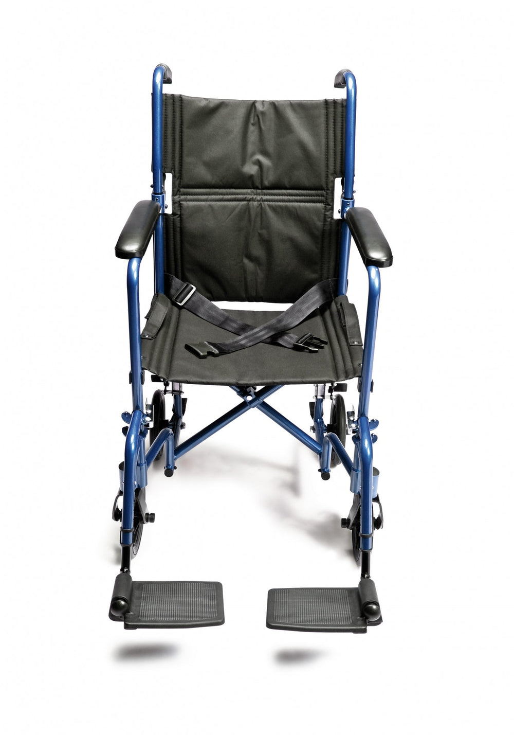 Graham Field Lightweight Aluminum Transport Chair - 19", Aqua, 1 Each