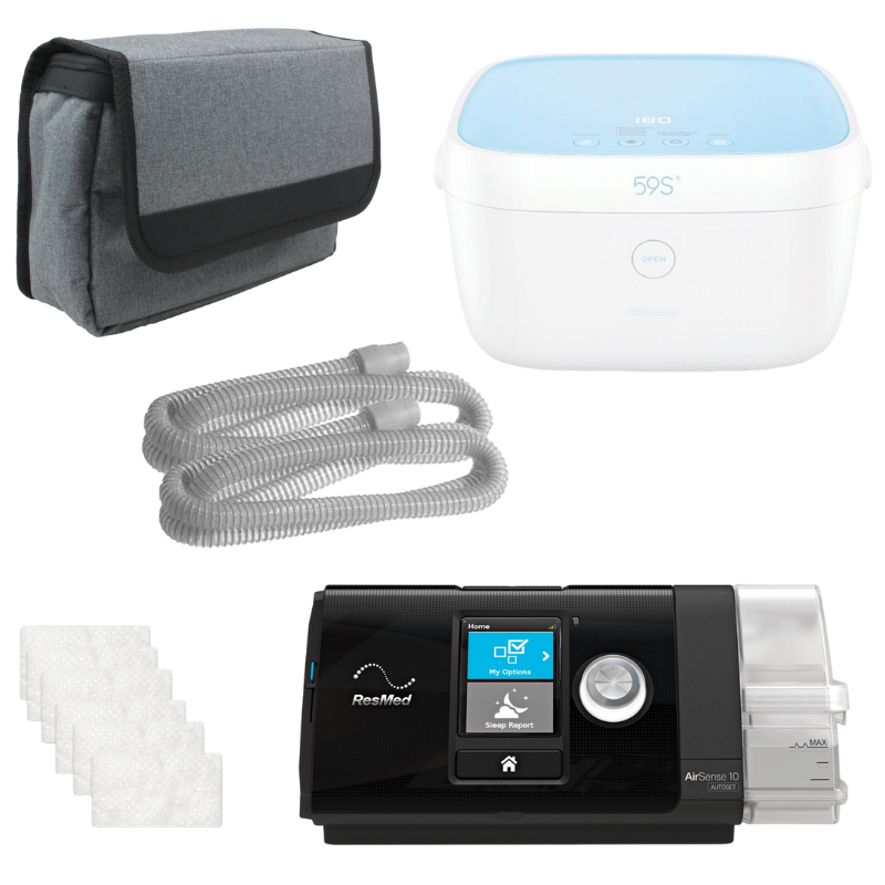 ResMed AirPack AirSense S10 CPAP w/ LiViliti Sanitizer Bundle 37203