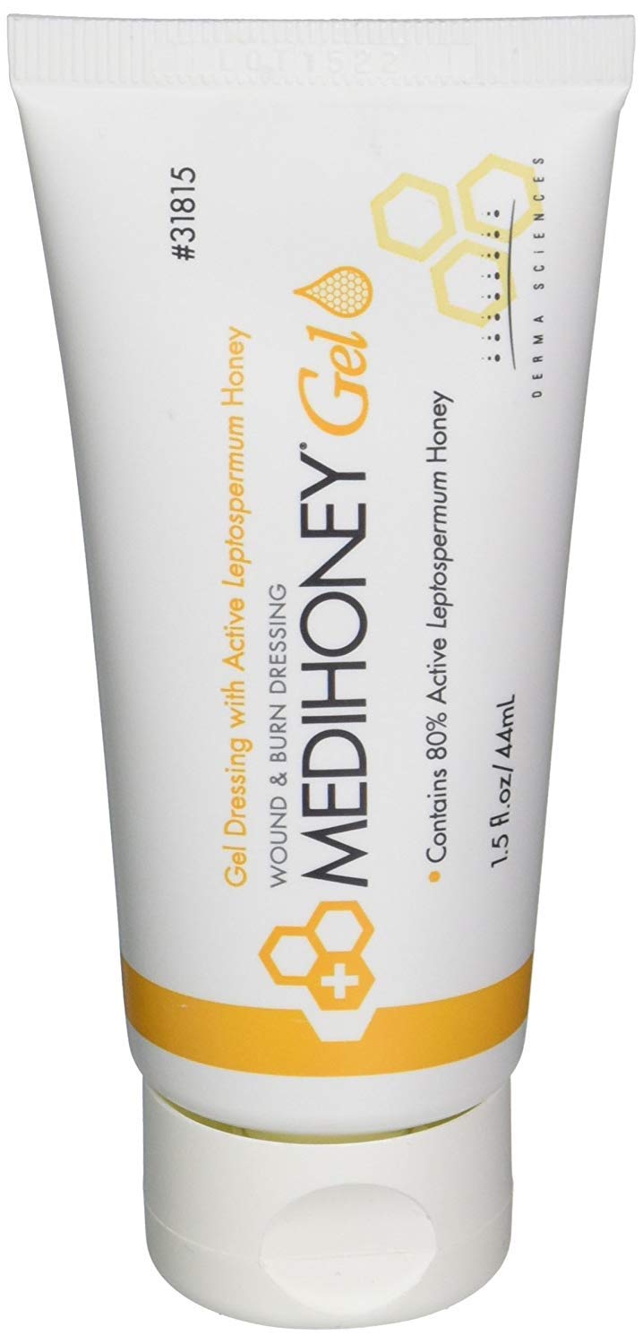 Derma Sciences Medihoney Wound & Burn Dressing Gel 1.5 oz. - Pack of 12