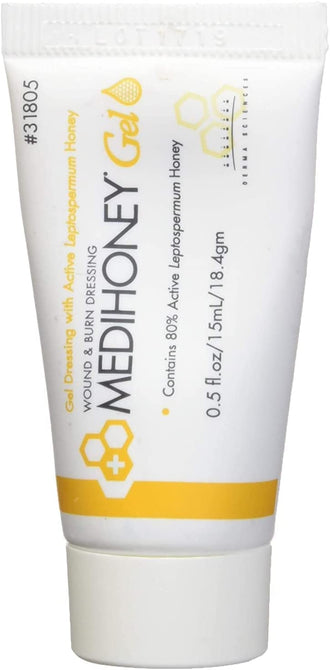 Derma Sciences Medihoney Wound & Burn Dressing Gel 0.5 oz. - Case of 40