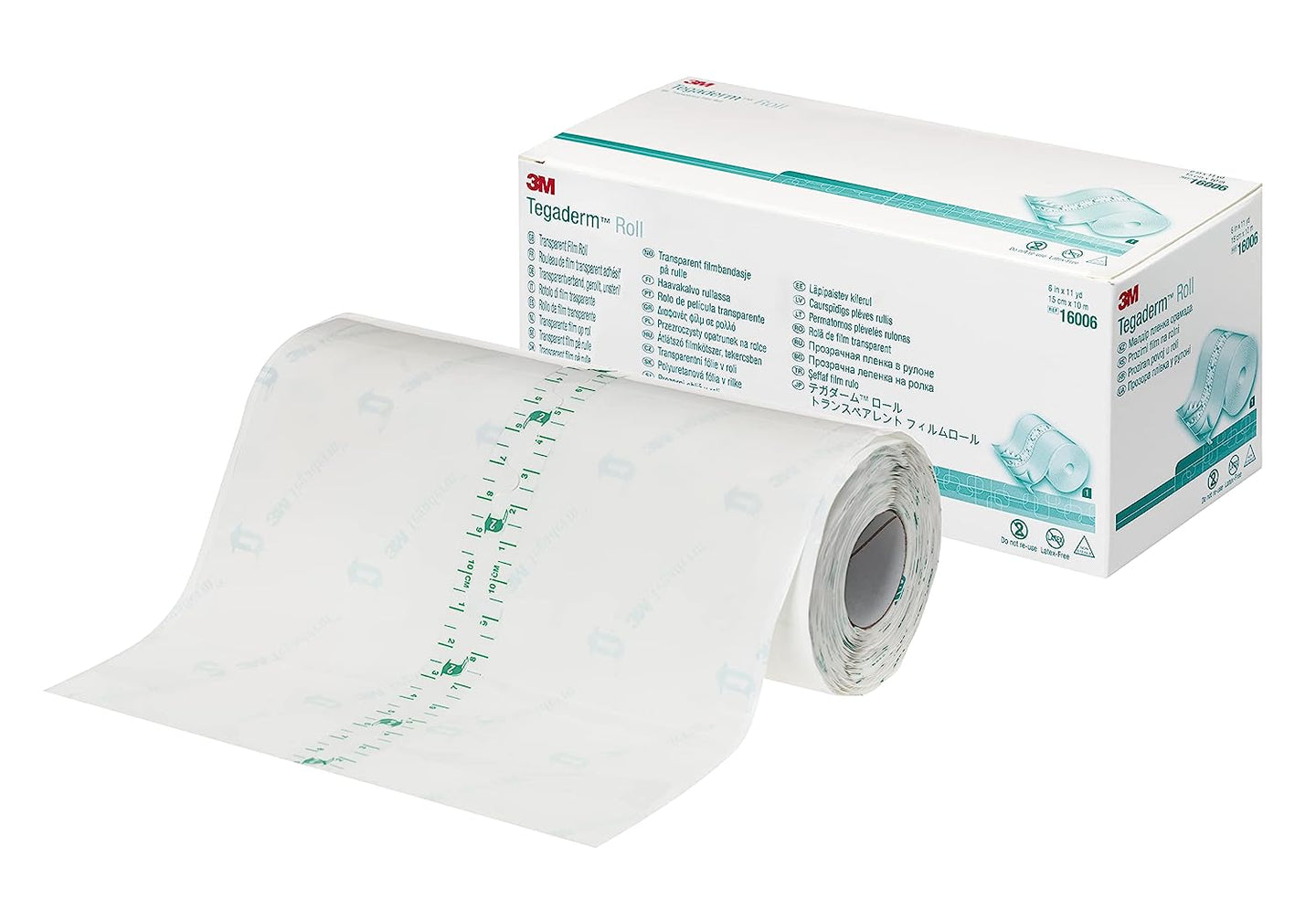 3M Tegaderm Dressing Transparent Film Roll 6 in. x 11 yds. - Case of 4