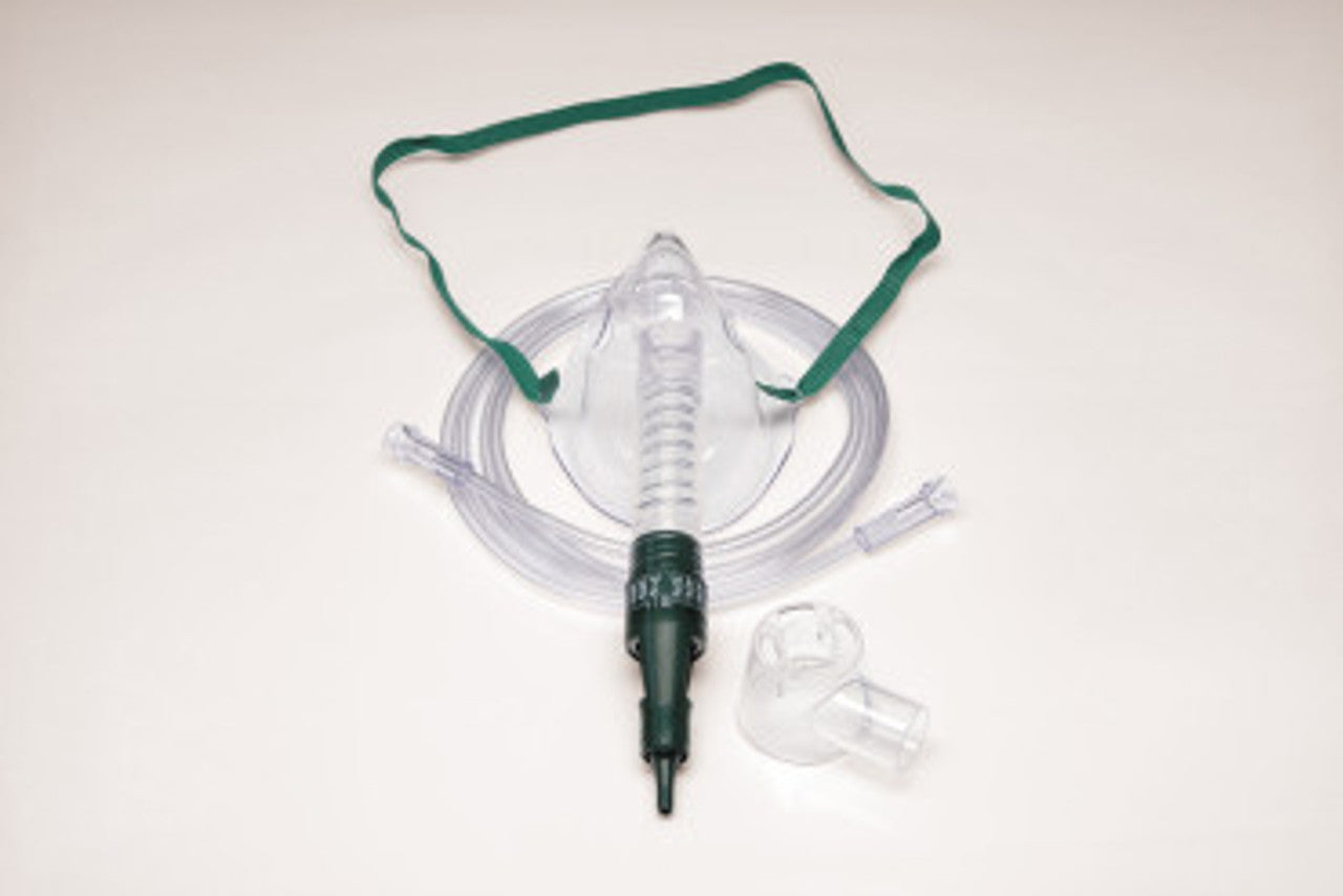 Salter Labs Percent O2 Lock Venturi Oxygen Mask, Complete, 7' Tubing - No Insurance Medical Supplies