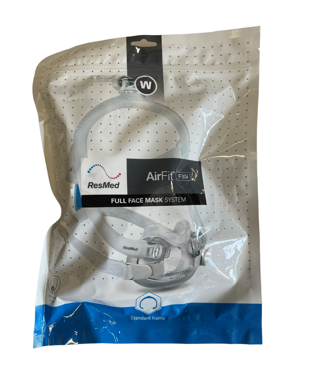 ResMed AirFit F30i Full Face CPAP Mask with Headgear - No Insurance Medical Supplies