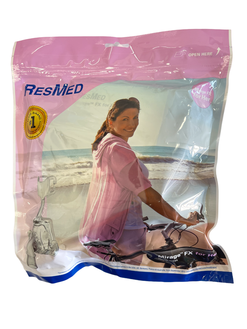 ResMed Mirage FX For Her Nasal Mask with Headgear - No Insurance Medical Supplies