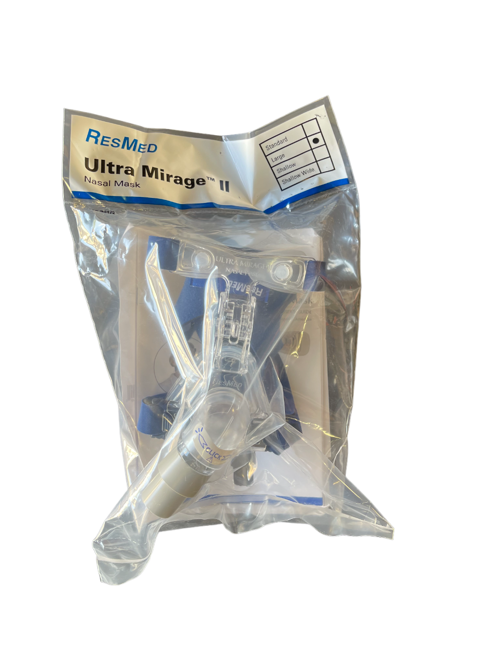 ResMed Ultra Mirage II Nasal CPAP Mask Assembly Kit - No Insurance Medical Supplies