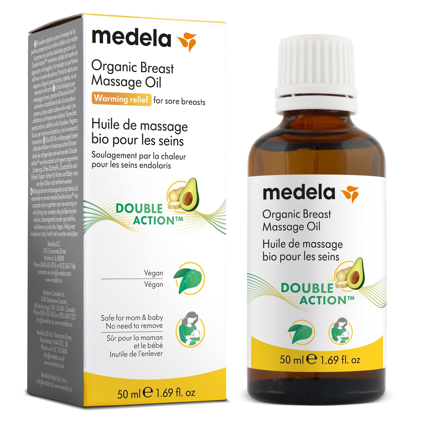 Medela Organic Breast Massage Oil, 50ml