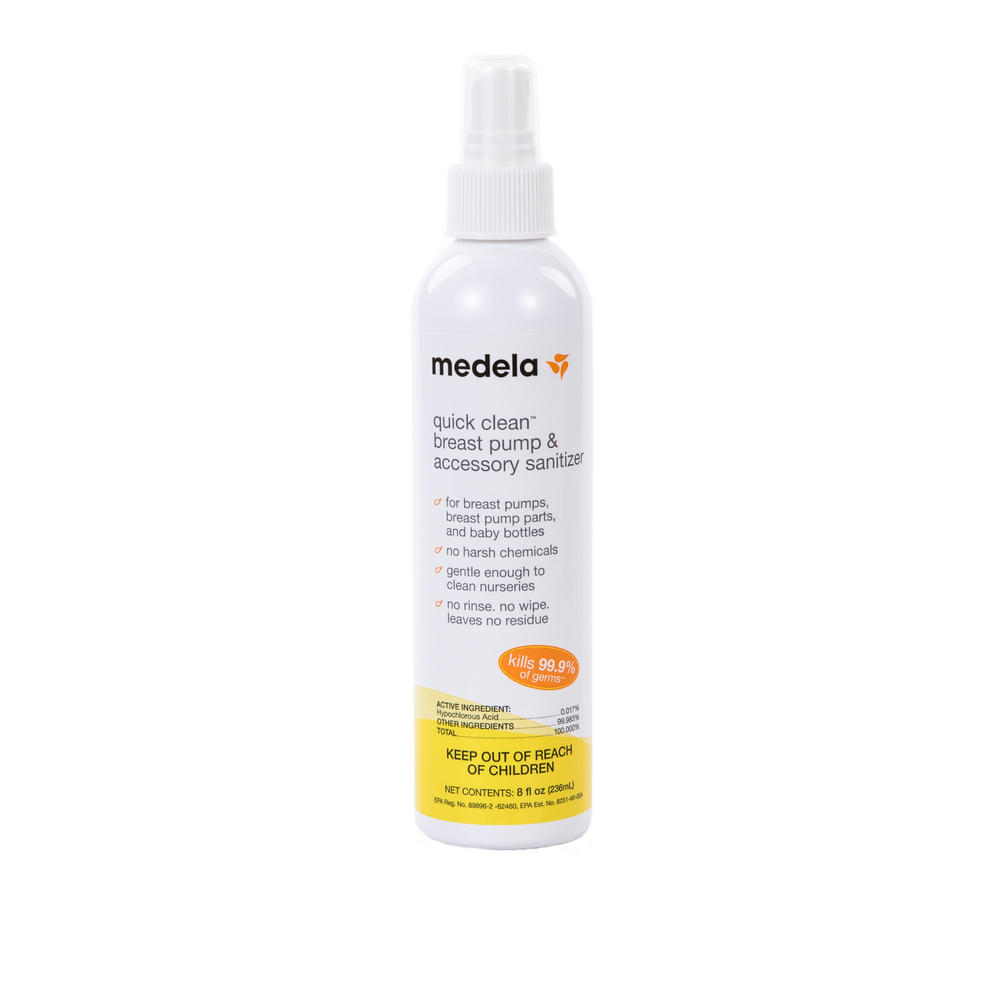 Medela Quick Clean Breast Pump & Accessory Sanitizer Spray, 8oz