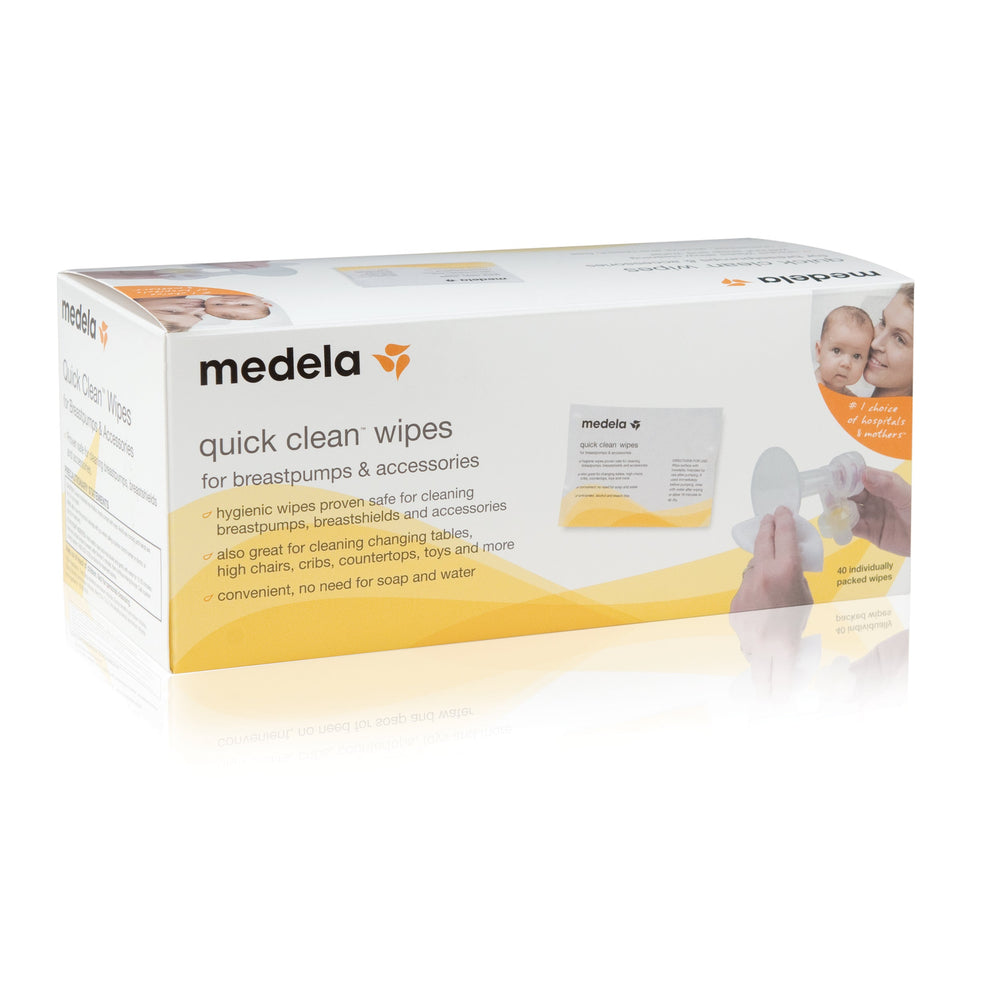 Medela Quick Clean Breast Pump & Accessory Wipes 40 pack