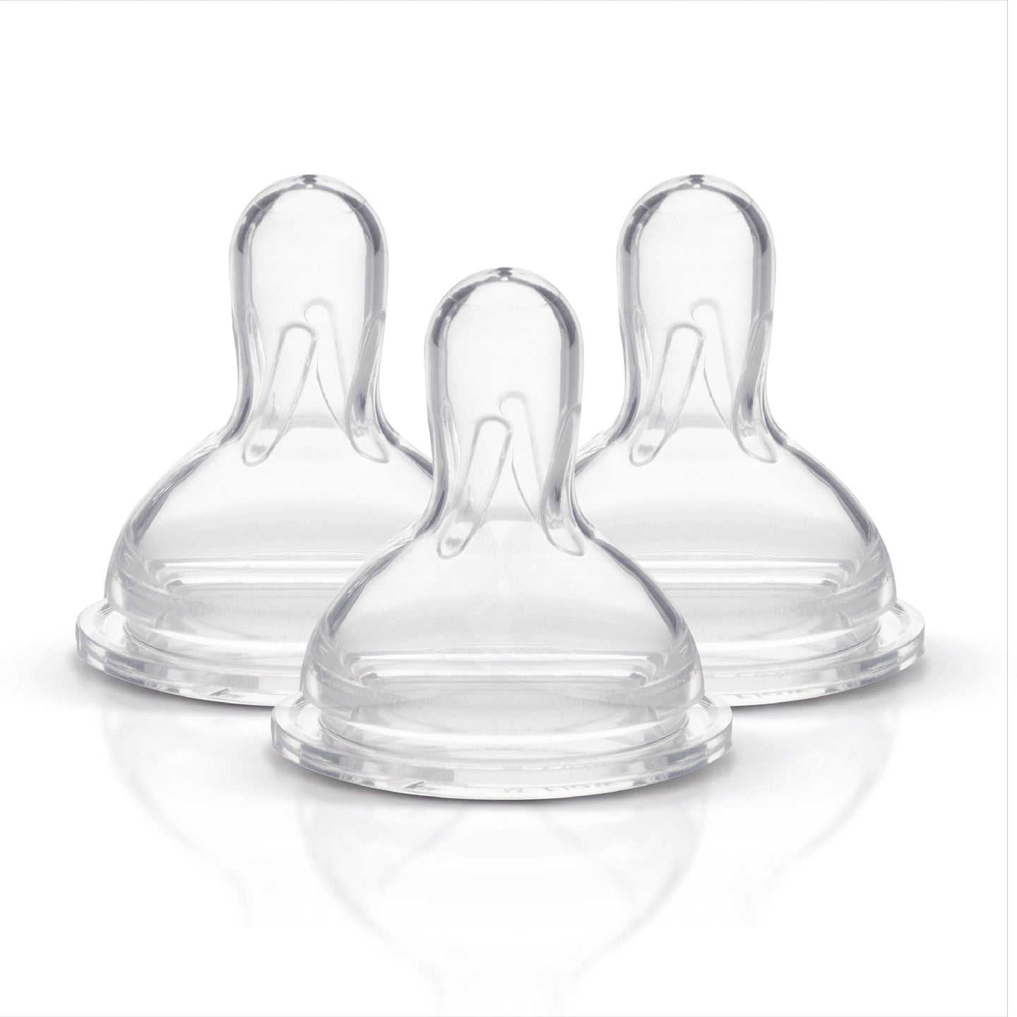 Medela Wide Base Bottle Nipple, 3 Count