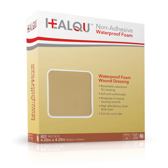 HealQu Non-Adhesive Waterproof Foam Dressing - Box of 10