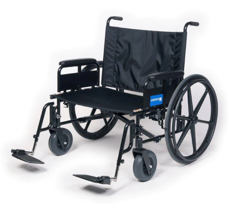 Graham Field Regency XL Fixed Back Elevating Leg Rests Gendron Bariatric Wheelchair - 850 lb