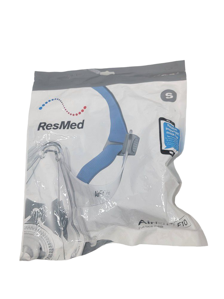 Resmed AirFit F10 Full Face Mask System with Headgear (Non-Retail Packaging) - No Insurance Medical Supplies