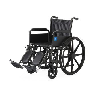 Guardian K1 Vinyl Wheelchair with Elevating Leg Rests, 16"