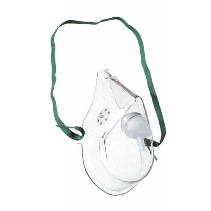 WestMed Medium Concentration Adult Oxygen Mask with 7' Tubing - No Insurance Medical Supplies