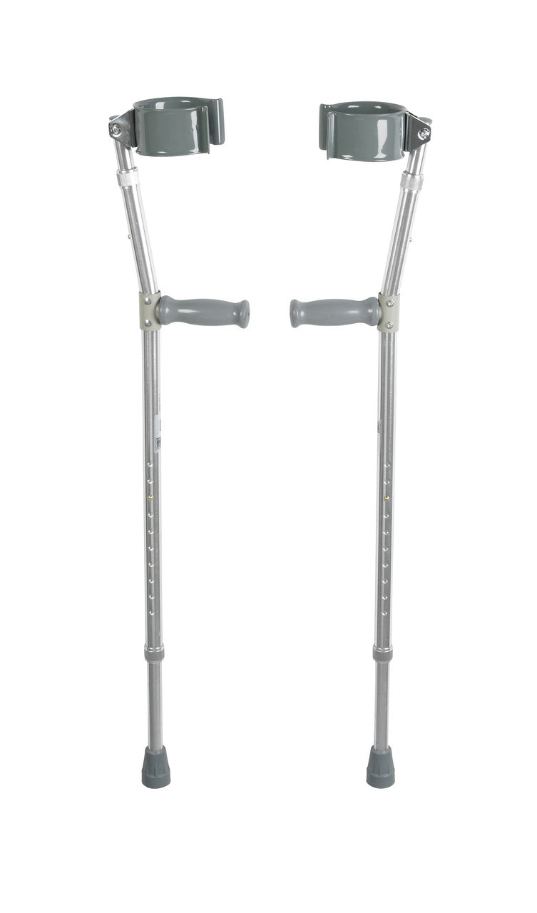 Lightweight Walking Forearm Crutches, Bariatric, 1 Pair - No Insurance Medical Supplies