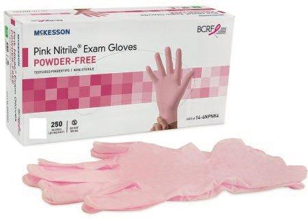Pink Powder-Free Exam Gloves - 250 Count