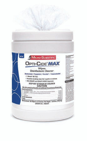 Opti-Cide Max Surface Disinfectant Cleaner Wipes NonSterile - 160 Count