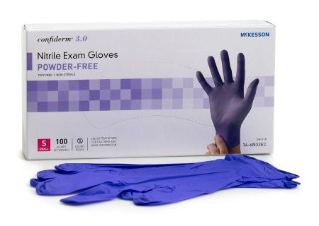 Confiderm 3.0 Nitrile Exam Gloves - Small - No Insurance Medical Supplies