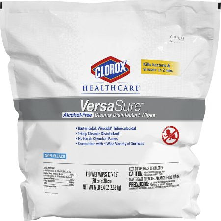 Clorox Healthcare VersaSure Surface Disinfectant Wipes Refill - 110 Count