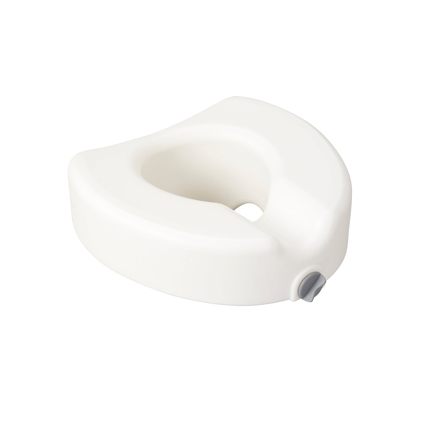 Premium Plastic Raised Toilet Seat with Lock, Elongated