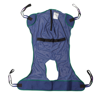 Full Body Patient Lift Sling, Mesh with Commode Cutout, Large - No Insurance Medical Supplies