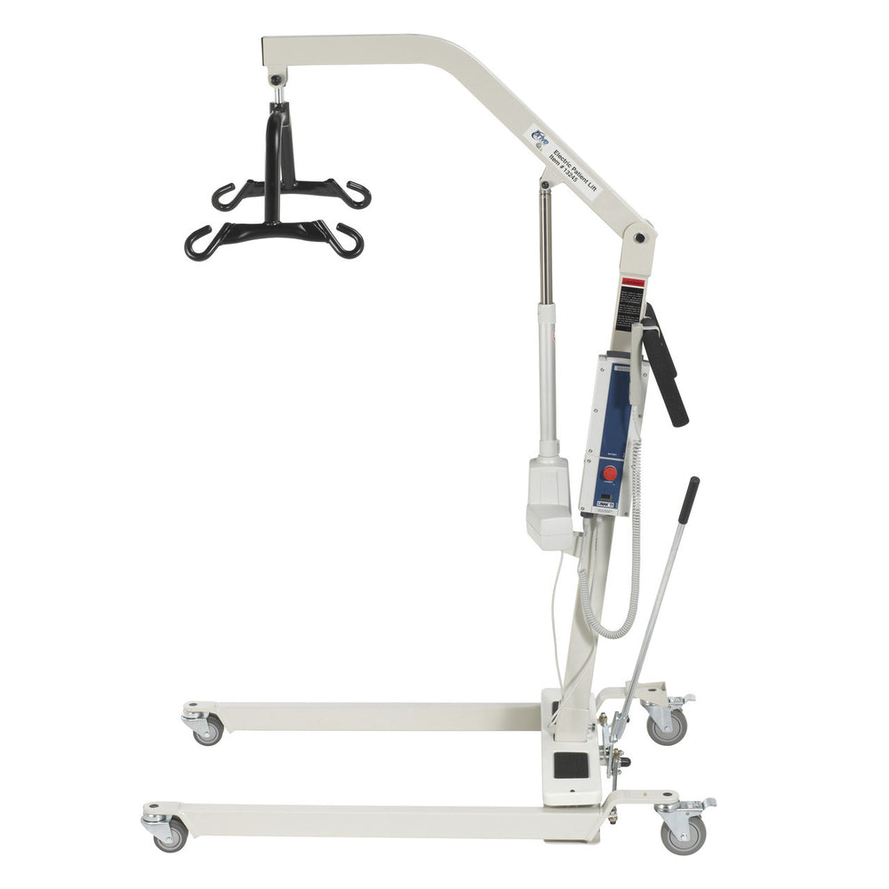 Bariatric Battery Powered Electric Patient Lift with Four Point Cradle and Rechargeable, Removable Battery, No Wall Mount