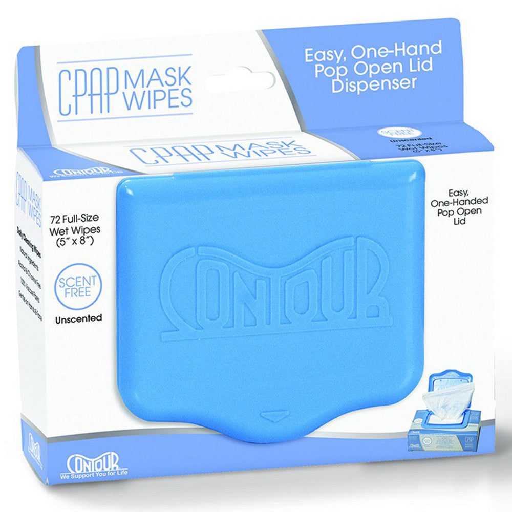 Contour CPAP Mask Unscented Wipes - 72 Count - No Insurance Medical Supplies