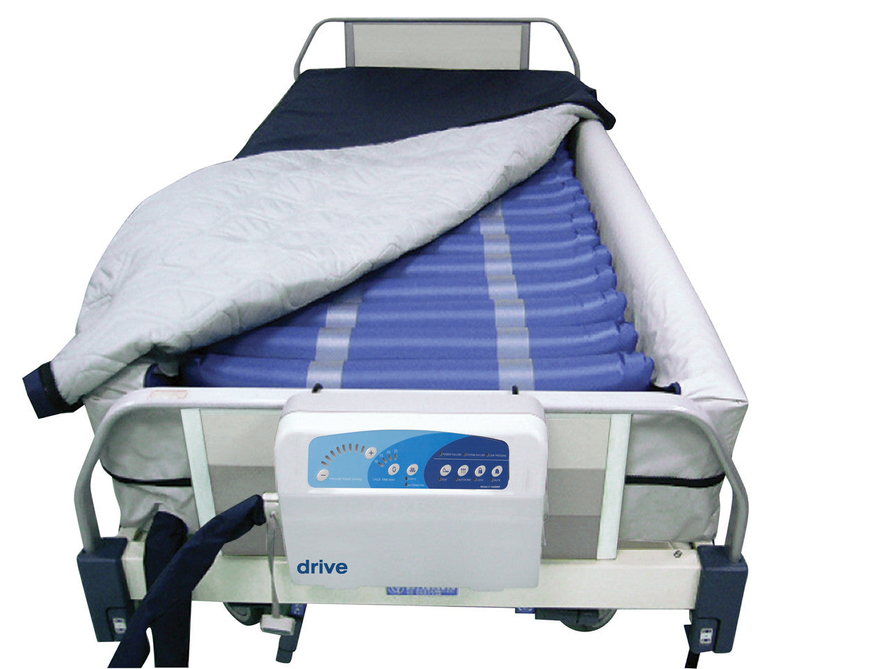 Med Aire Plus Defined Perimeter Low Air Loss Mattress Replacement System, with Low Pressure Alarm, 8" - No Insurance Medical Supplies