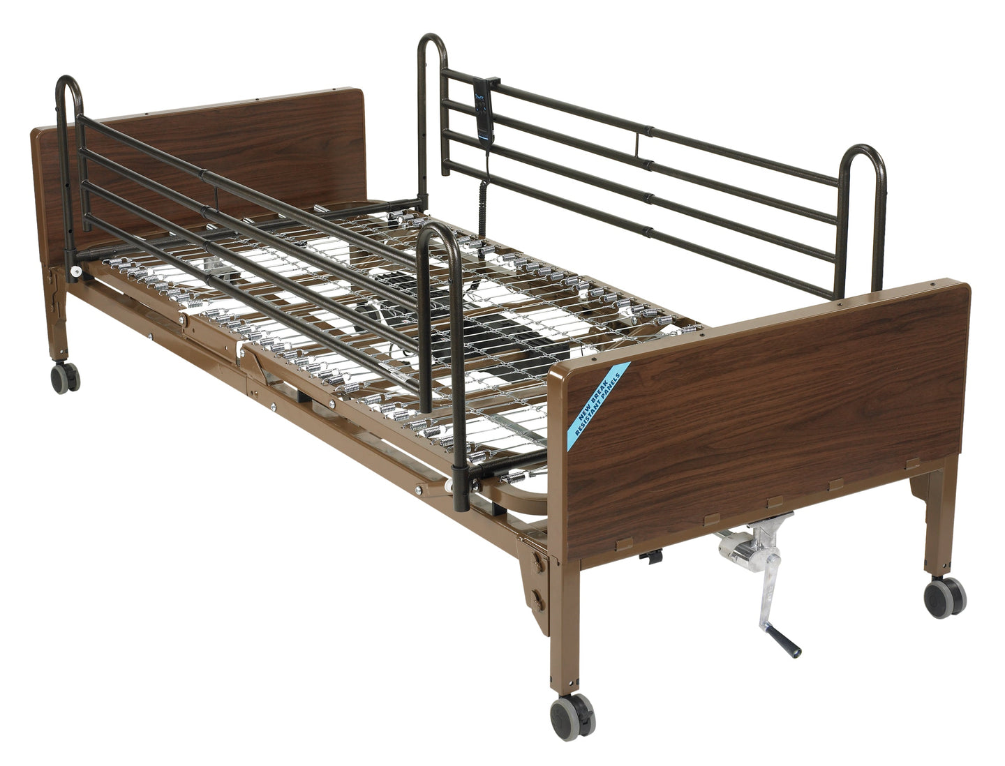 Delta Ultra Light Full Electric Low Hospital Bed with Full Rails - No Insurance Medical Supplies