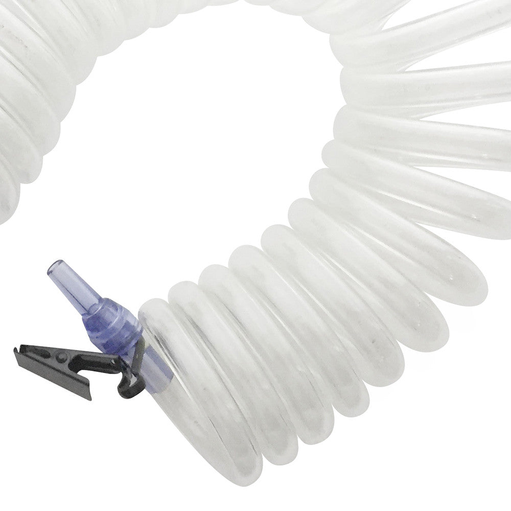Captive Technologies Tidy Tubing Coiled Self-Storing Oxygen Line - White