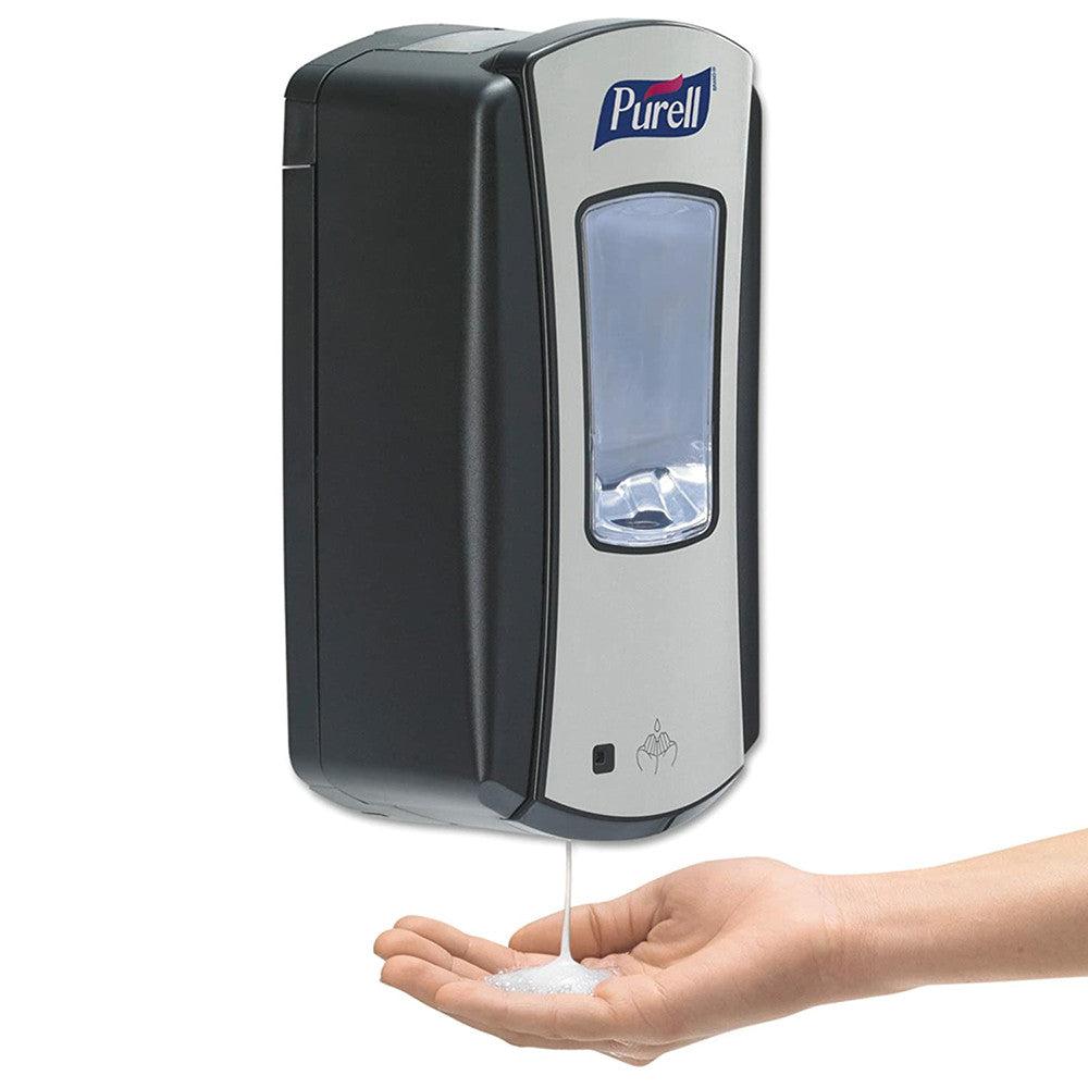 Purell LTX-12 Wall Mount Touch-Free Hand Sanitizer Dispenser - Chrome, 1200 mL