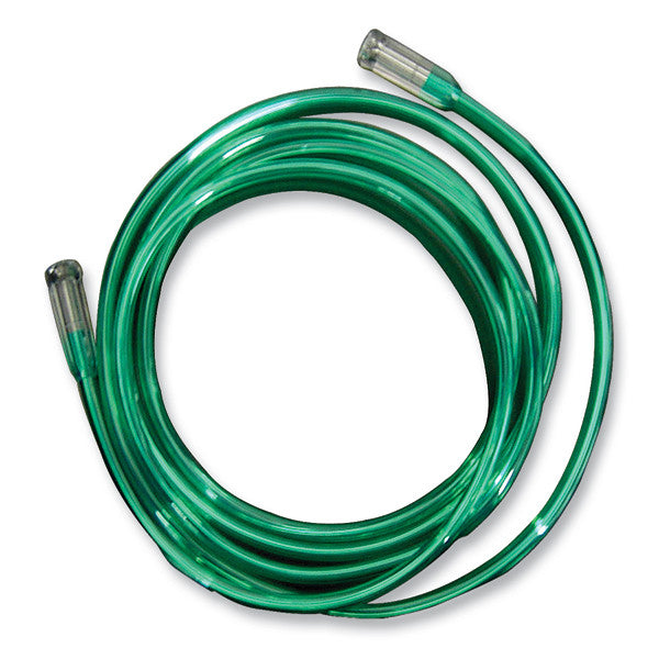 25' Green Oxygen Tubing w/ 2 Standard Connectors