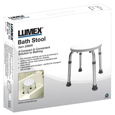 Graham Field Bath Stool Round Lumex in Retail Package, 2 Each Per Case