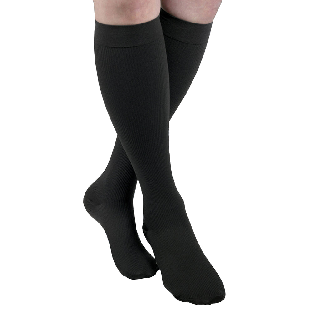 MAXAR Men's Trouser Support Socks (20-22 mmHg) - Black