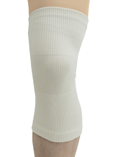MAXAR Wool/Elastic Knee Brace (Two-Way Stretch, 56% Wool) - White