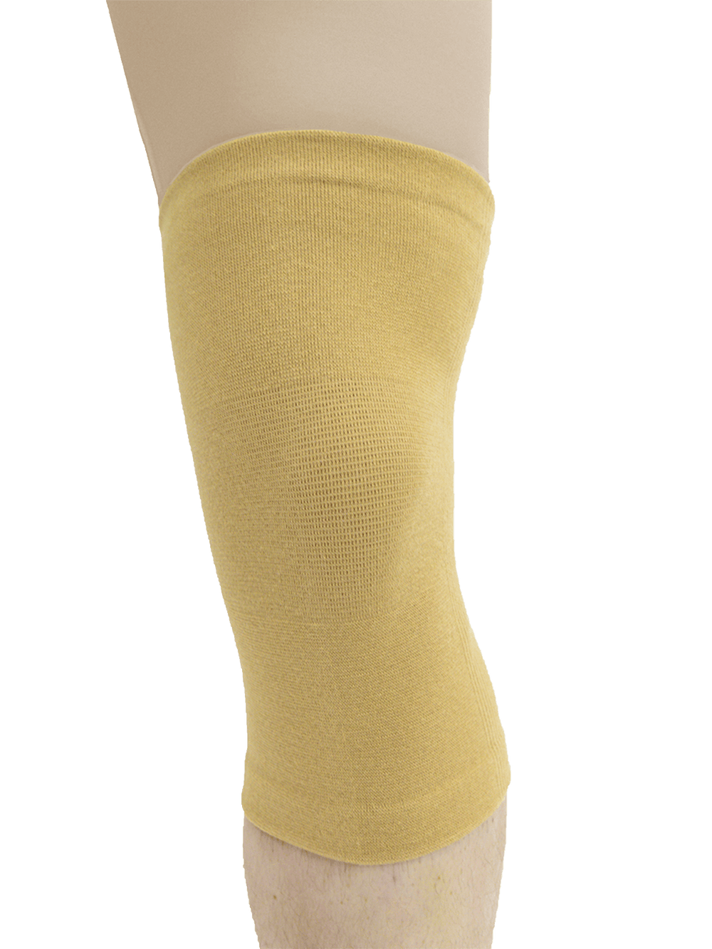 MAXAR Cotton/Elastic Knee Brace  (Four-Way Stretch) - Beige - No Insurance Medical Supplies