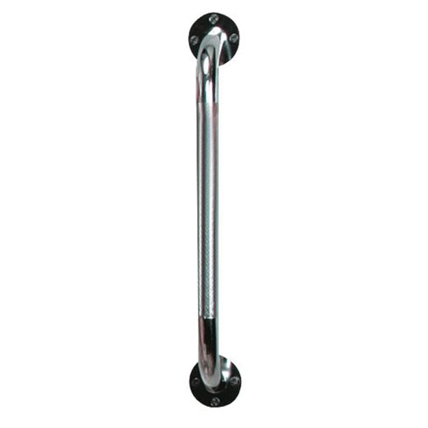 Drive Medical Wall Grab Bar 12" Chrome Finish Knurled Steel, Case of 3 - No Insurance Medical Supplies