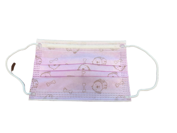 Kids 3-PLY Disposable Surgical Mask w/Elastic Ear Loop, Pink/Blue - No Insurance Medical Supplies