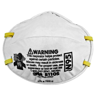 3M N95 Particulate Respirator with Fixed Strap - White, Small