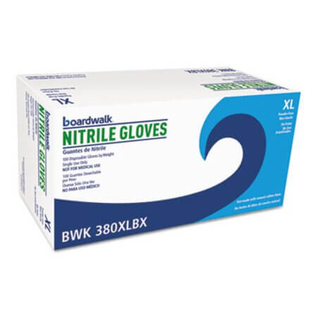 Boardwalk General-Purpose Disposable Nitrile Gloves - X-Large Blue