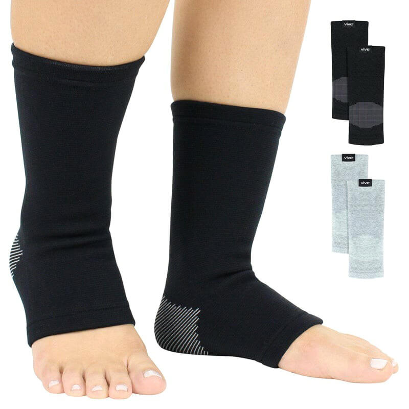 Vive Health Bamboo Ankle Sleeves - Black