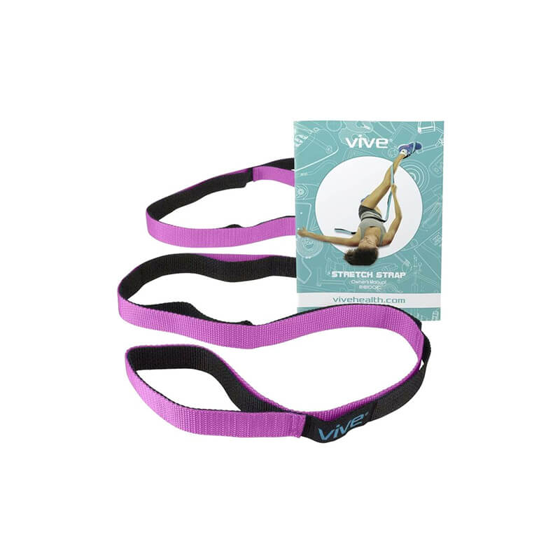 Vive Health Stretch Strap with Carrying Bag and Stretching Booklet