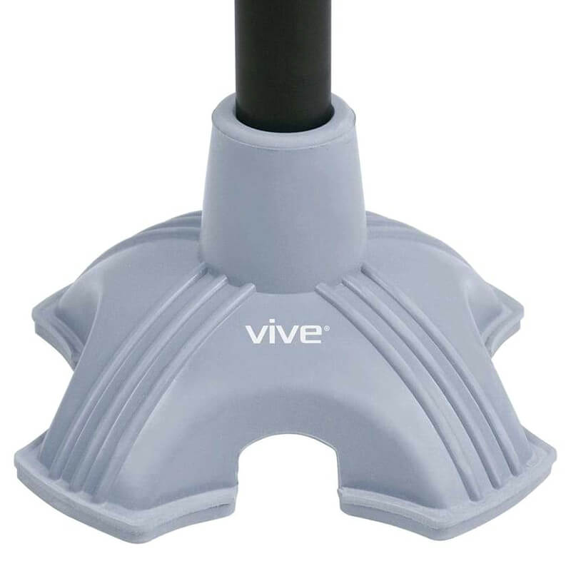 Vive Health Rubber Quad Standing Cane Tip