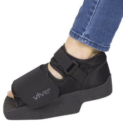 Vive Health Heel Wedge Post Op Shoe - Black