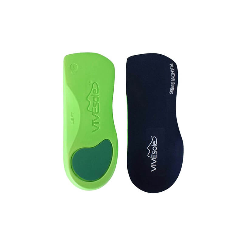 Vive Health Sole Plantar 3/4 Length Shoe Inserts - Green