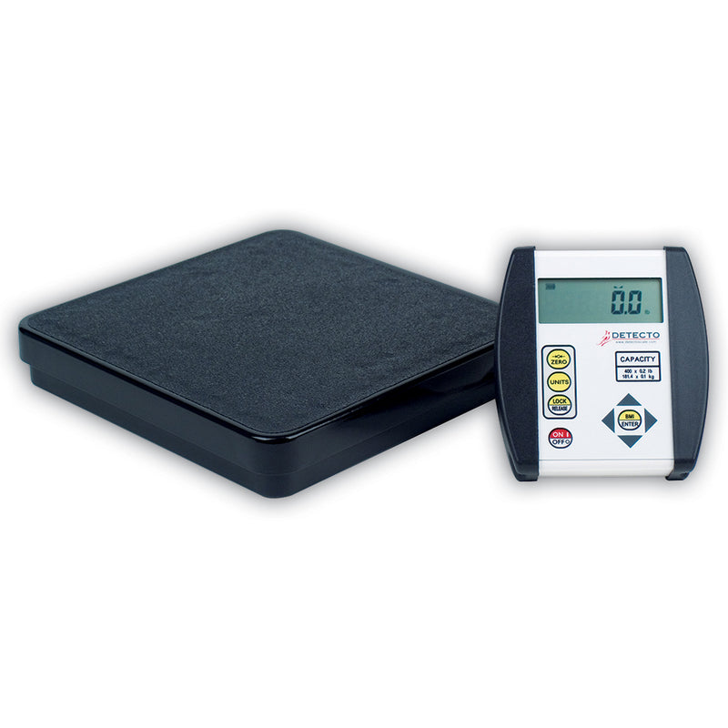 Detecto Healthcare Scale Digital, 400 lb x .2 lb / 180 kg x .1 kg