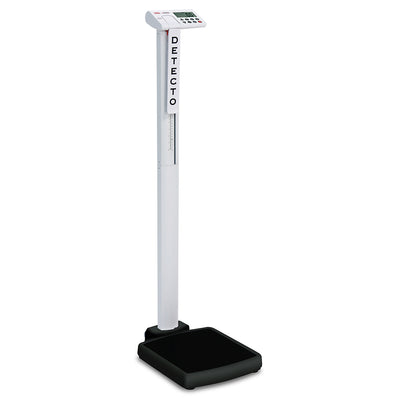 Detecto Mechanical Height Rod Digital Clinical Scale, 550 lb x 0.2 lb