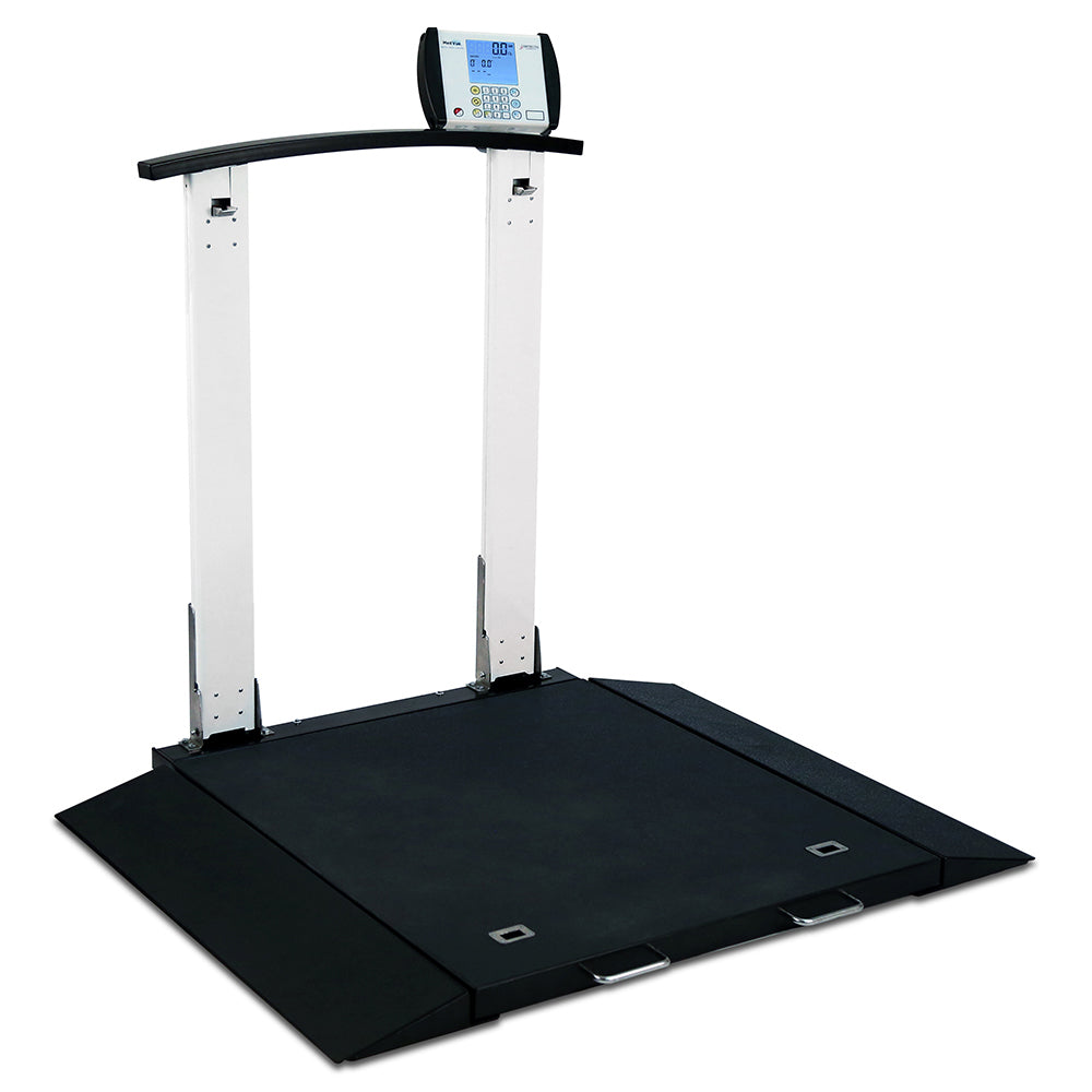 Detecto Portable Wheelchair Scale with Handrail