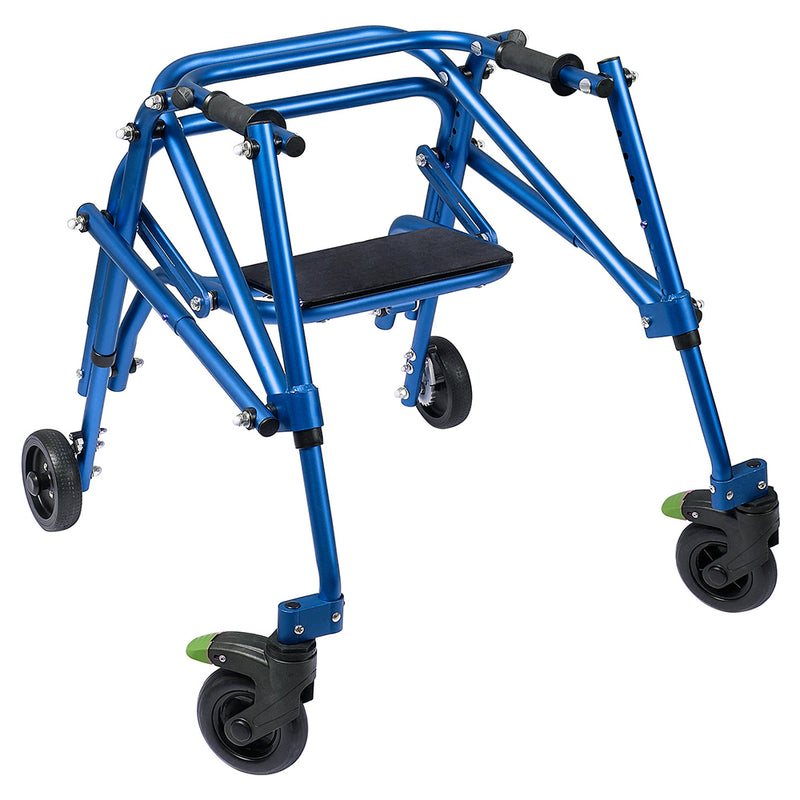 Circle Specialty Kilp 4 Wheeled Walker with Seat, Small